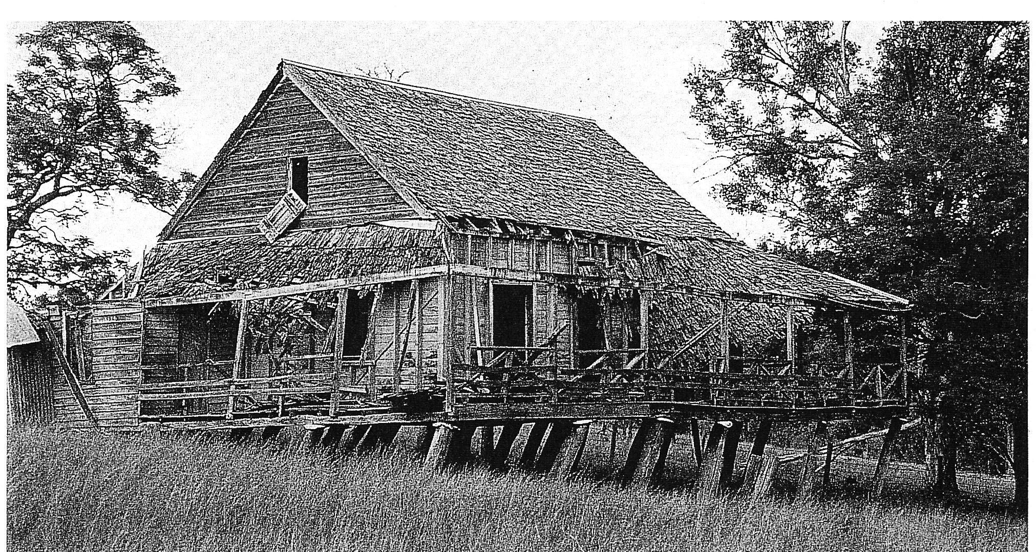 Pakleppa's cottage with shingle roof, a familiar sight to highway travellers south of ESK until burnt down in the mid 70s.