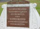 Eva Leah KELLY,
died 16 Aug 1949 aged 68 years;
William KELLY,
died 10 Feb 1950 aged 74 years;
Appletree Creek cemetery, Isis Shire