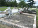 Alice LOCKWOOD,
wife mother,
died 28 April 1965 aged 80 years;
Charles Walter LOCKWOOD,
accidentally killed,
buried 22-3-73;
Kathleen A.R. FOSTER,
wife mother,
died 14 Aug 1948 aged 38 years;
Thomas LOCKWOOD,
husband father,
died 5 Feb 1978 aged 64 years;
Appletree Creek cemetery, Isis Shire