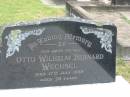 Otto Wilhelm Bernard WECHSEL,
father,
died 17 Jyly 1958 aged 75 years;
Appletree Creek cemetery, Isis Shire