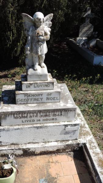 Geoffrey Noel RITTER  | b: 8 Jun 1948  | lived 14 hours  | son of Mr and Mrs Arthur RITTER  |   | Aubigny St Johns Lutheran cemetery, Toowoomba Region  |   | 