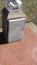 
Evol Fay WEEDON
d: 9 Oct 1942 aged 4 mo

Aubigny St Johns Lutheran cemetery, Toowoomba Region

