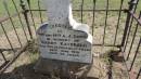 Harry KATZBACH
d: 26 Jun 1919 aged 32
erected by Mr and Mrs A.J. COOK
Banana Cemetery, Banana Shire