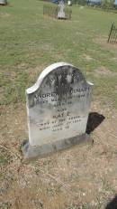 Andrew URQUHART
d: 28 Mar 1894 aged 79
also wife
Katie URQUHART
d: 4 Jan 1894 aged 76
Banana Cemetery, Banana Shire