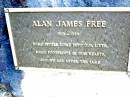 Allan James FREE,
1923 - 1989;
Beerwah Cemetery, City of Caloundra