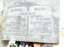 James HOLMES,
2-5-1926 - 12-2-1994,
husband of Mary,
father grandfather;
Mary HOLMES,
6-7-1930 - 13-11-1997,
wife of James,
mother grandmother great-grandmother;
Beerwah Cemetery, City of Caloundra