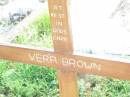 Vera BROWN;
Bell cemetery, Wambo Shire
