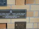 Norman Edwin PACKER,
5-1-1913 - 15-12-1990;
Agnes Louisa PACKER,
6-10-1909 - 17-9-1994;
father & mother of Glenda, Olwyn, Evelyn (dec),
Kathleen & Duncan;
Blackbutt-Benarkin cemetery, South Burnett Region