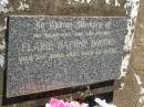 Elaine Daphne BROOKS,
wife mother,
died 2 April 1973 aged 42 years;
Blackbutt-Benarkin cemetery, South Burnett Region