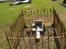 Reginal HAYDEN,
died 25 Oct 1912 aged 3 years;
May,
infant sister;
Blackbutt-Benarkin cemetery, South Burnett Region