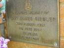 Alan James GIRDLER,
died 7 June 1994 aged 71 years;
Bribie Island Memorial Gardens, Caboolture Shire
