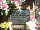 John James (Jack) WARD,
died 9 March 1993 aged 62 years;
Bribie Island Memorial Gardens, Caboolture Shire