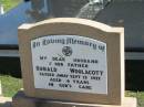 Ronald WOOLACOTT,
died 17 Sept 1977 aged 46 years,
husband father;
Apostolic Church of Queensland, Brightview, Esk Shire