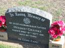 Herbert GREINKE,
died 16 Sept 1981 aged 66 years,
husband father;
Apostolic Church of Queensland, Brightview, Esk Shire