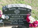Wilhelm A. KRASCHNEFSKI,
died 30-5-1988 aged 82 years,
father grandfather;
Apostolic Church of Queensland, Brightview, Esk Shire