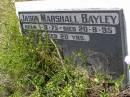 
Jason Marshall BAYLEY,
born 1-8-75 died 20-8-95 aged 20 years;
Brookfield Cemetery, Brisbane
