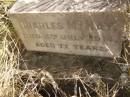Charles McKAY
d: 5 Jul 1914, aged 77
Fairview Cemetery, Bryden, Somerset Region, Queensland