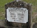 
Thomas BRYANT,
died 13 Sept 1950 aged 85 years;
Caboonbah Church Cemetery, Esk Shire
