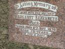 
Margaret Elizabeth PAGE, wife mother,
died 8 Nov 1970 aged 73 years;
Canungra Cemetery, Beaudesert Shire
