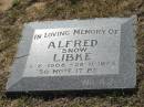 
Alfred "Snow" LIBKE,
8-6-1908 - 28-11-1973;
Canungra Cemetery, Beaudesert Shire
