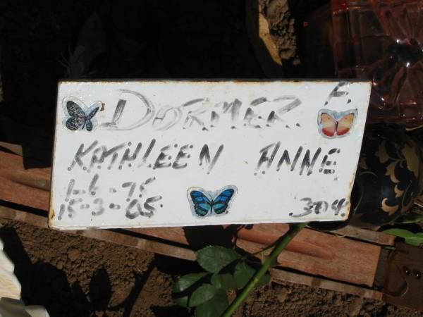 DORMER, Kathleen Anne,  | 1-6-75 - 15-3-05;  | Canungra Cemetery, Beaudesert Shire  | 