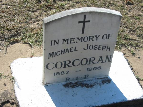 Michael Joseph CORCORAN,  | 1887 - 1966;  | Canungra Cemetery, Beaudesert Shire  | 