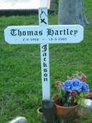 Thomas Hartley JACKSON,
7-6-1916 - 13-3-1995;
Sacred Heart Catholic Church, Christmas Creek, Beaudesert Shire