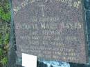 Patricia Marie HAYES (nee HOOPER),
died 22 July 1968 aged 44 years;
Sacred Heart Catholic Church, Christmas Creek, Beaudesert Shire