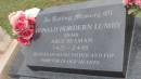 Donald Hordern LUMBY
b: 7 Apr 1925
d: 2 Apr 2005
Cooloola Coast Cemetery