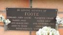 Edward John (Jack) FOOTE
d: 22 Mar 1993 aged 76
Florence (Jean) FOOTE
d: 18 Nov 2005 aged 85
Cooloola Coast Cemetery