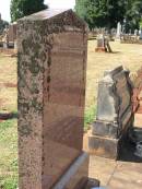 ?t? LUCK
aged 71 years
George Henry LUCK
30? May 1951
74 years
Drayton and Toowoomba Cemetery