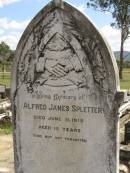 Alfred James SPLETTER,
died 11 June 1915 aged 15 years;
Dugandan Trinity Lutheran cemetery, Boonah Shire