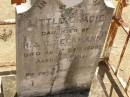 Little Gracie,
daughter of H. & C. BECKMANN,
died 25 Aug 1908 aged 11 years;
Dugandan Trinity Lutheran cemetery, Boonah Shire