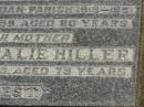 Pastor Anton HILLER,
husband father,
minister Dugandan Parish 1919 - 1951,
died 28 April 1959 aged 80 years;
Pauline Rosalie HILLER,
mother,
died 4 March 1963 aged 79 years;
Dugandan Trinity Lutheran cemetery, Boonah Shire