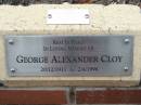 George Alexander CLOY,
20-12-1911 - 2-4-1996;
St Lukes Anglican Church, Ekibin, Brisbane