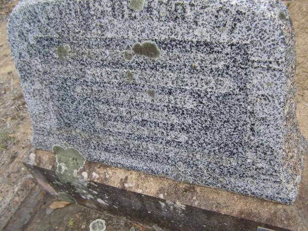 Jacob Albert GSCHEIDLE,  | accidentally killed 22 May 1945 aged 45 years;  | Emu Creek cemetery, Crows Nest Shire  | 