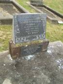 Thomas Stevenson FLEMING,
husband father,
accidentally killed 29 June 1935 aged 33 years;
Anna Emilie FLEMING,
mother,
died 7 Oct 1955 aged 55 years;
Goomeri cemetery, Kilkivan Shire