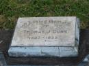 Thomas J. DUNN,
1887 - 1955;
Goomeri cemetery, Kilkivan Shire