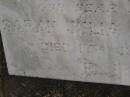 Sarah Julia MCCARTHY,
mother,
died 17 July 1964;
Greenmount cemetery, Cambooya Shire