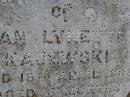 Jan Lynette KAJEWSKI,
died 18 April 1968 aged 6 months;
Greenwood St Pauls Lutheran cemetery, Rosalie Shire