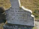 
George D WIENEKE
d: 6 Aug 1922, aged 35
Harrisville Cemetery - Scenic Rim Regional Council

