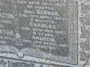 
Eliza JOHNSTON
d: Jan 1871, aged 66
Charles JOHNSTON
d: 7 Jan 1909, aged 64
(wife) Martha (JOHNSTON)
d: 23 Aug 1943, aged 89
(dau) Charlotte (JOHNSTON)
d: 26 Jul 1873, aged 20 months
(son) George (JOHNSTON)
d: 13 Apr 1883, aged 11 months
(son) Charles (JOHNSTON)
d: 20 Feb 1887, aged 9 years
(son) Andrew (JOHNSTONE)
d: 15 Mar 1887, aged 7 months

Harrisville Cemetery - Scenic Rim Regional Council
