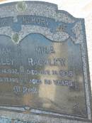 
William RACKLEY
d: 14 Dec 1932, aged 80
Mira RACKLEY
d: 31 Oct 1939, aged 90
Erected by William, George and Anne

Harrisville Cemetery - Scenic Rim Regional Council
