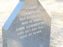 
Franz LEVANDOFSKI,
died 9 Feb 1934 aged 86 years;
Annie LEVANDOFSKI,
died 26 Sept 1936 aged 87 years;
Helidon Catholic cemetery, Gatton Shire
