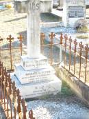 
Michael J. FLYNN,
native of Bantry, Co Cork, Ireland,
died 1 Oct 1928 aged 58 years,
erected by sisters & brothers;
Helidon Catholic cemetery, Gatton Shire
