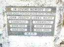 
John Joseph CONNOLLY, father,
born 1865 died 1942;
Anna Mary CONNOLLY, mother,
born 1873 died 1945;
Helidon Catholic cemetery, Gatton Shire
