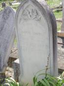 David SMITH,
died 20 April 1914 aged 56 years;
Helidon General cemetery, Gatton Shire