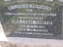 William SMITH,
husband father grandfather,
died 9-1-1976 aged 70 years;
Helidon General cemetery, Gatton Shire