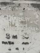 George Thomas SIMPSON,
father,
died 14-11-1960 aged 69 years;
Holly Blennerhassett SIMPSON,
mother,
died 23-6-1967 aged 73 years;
Howard cemetery, City of Hervey Bay
