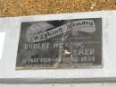 Robert William WALKER,
17 May 1919 - 14 April 1939;
Howard cemetery, City of Hervey Bay